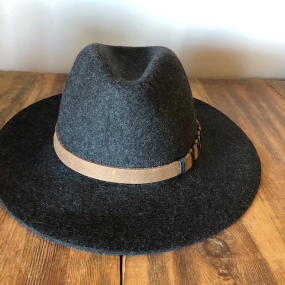 Pistil Soho Fedora Felt Hat - Charcoal